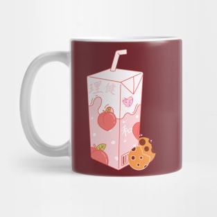 Kawaii japanese strawberry milk and cookies Mug